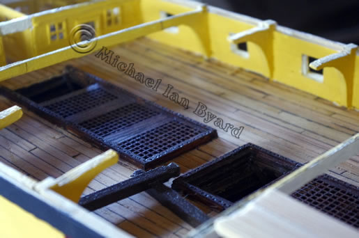 Upper Deck gratings in place